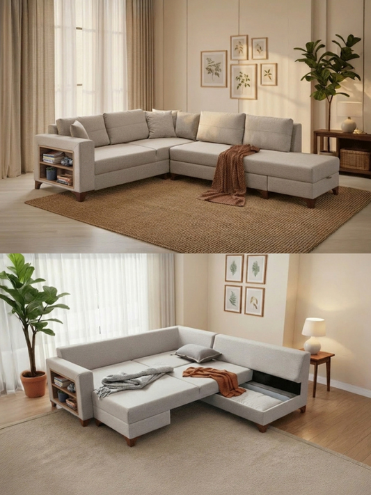 Livya Plus Köşe Koltuk Krem Sağ